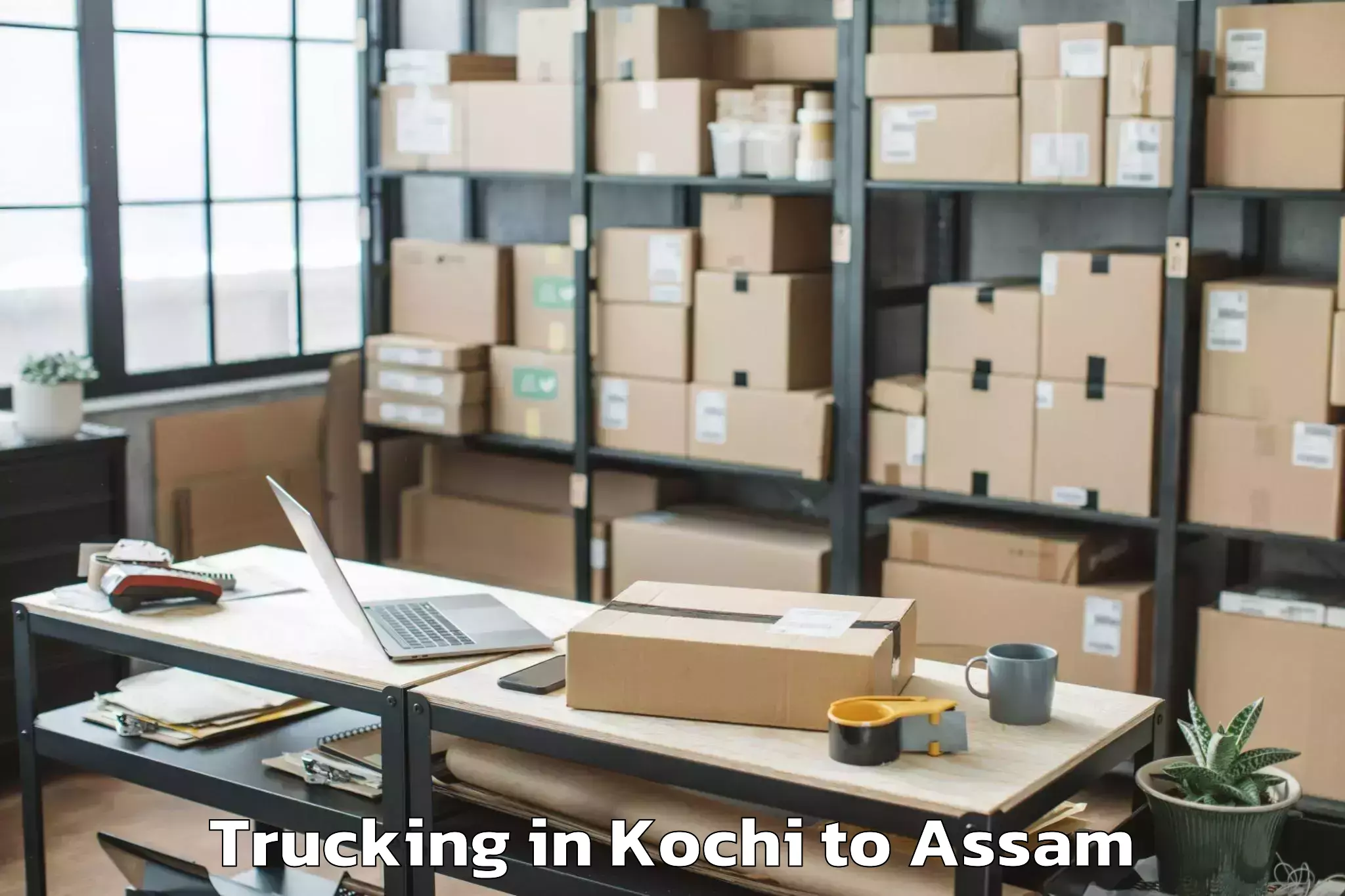 Quality Kochi to Moranhat Town Trucking